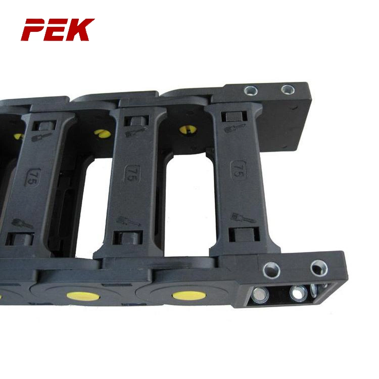 Flexible CNC Linear Plastic Cable Track Drag Chain Close and Bridge Type CNC Machine Nylon Open Flexible Cable Tray Energy Cable Chain Drag Chain