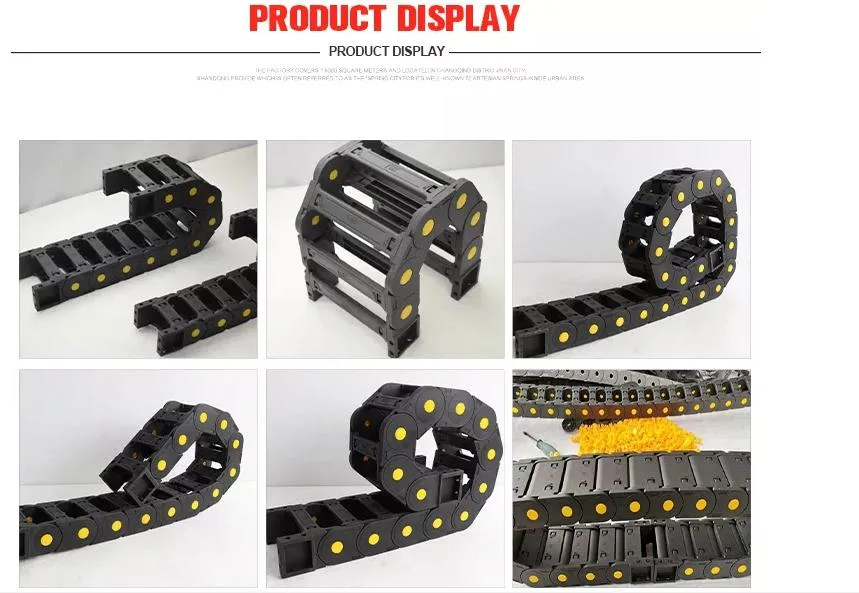 Flexible CNC Linear Plastic Cable Track Drag Chain Close and Bridge Type CNC Machine Nylon Open Flexible Cable Tray Energy Cable Chain Drag Chain